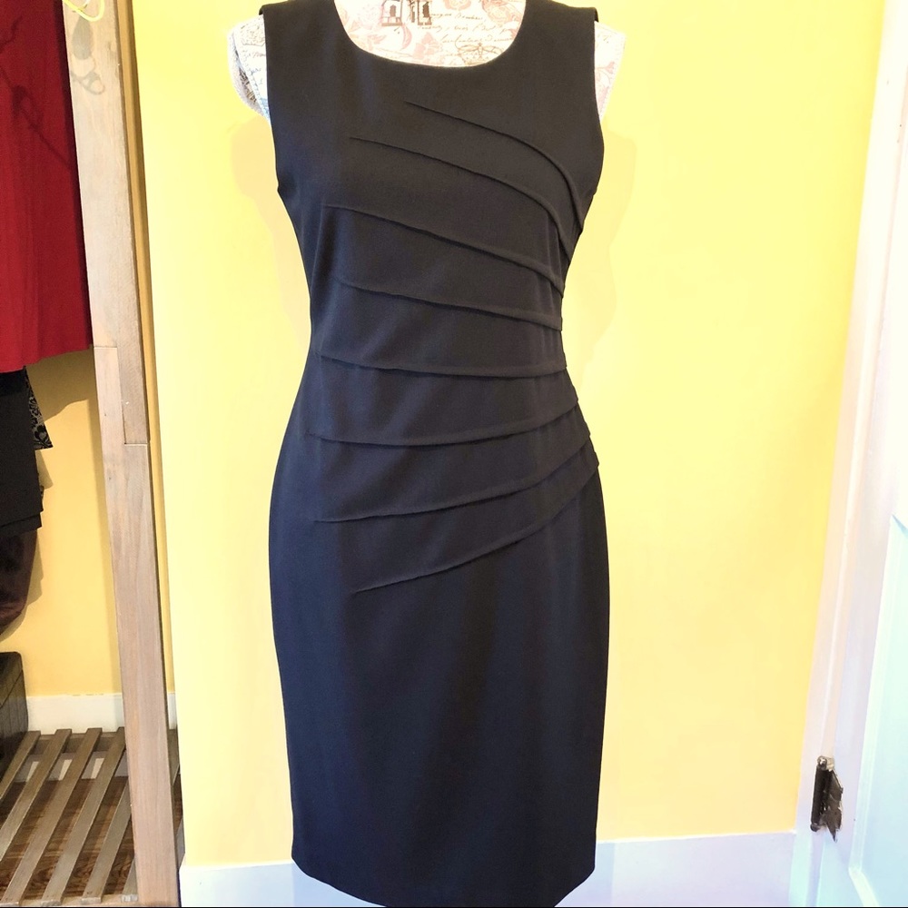 Calvin Klein black sheath sz 4